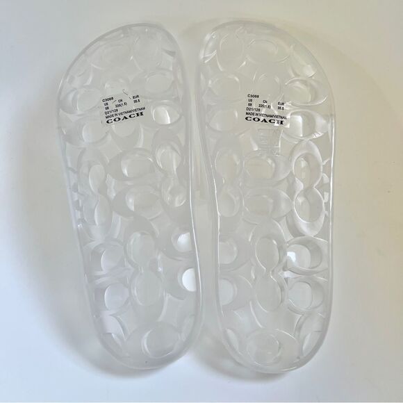 Coach Ulyssa Waterproof Slide Sandal in Clear US 5 MSRP $95 NEW - Picture 5 of 7